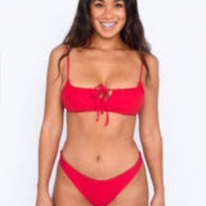 NWT Skatie Demi Top in Cherry